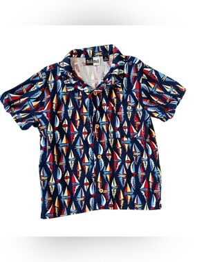 VINTAGE MICK MACK Linen Sailboat Shirt